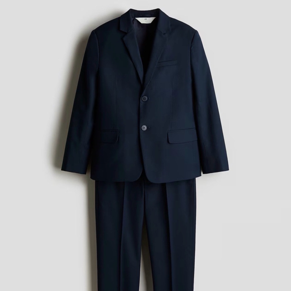 Boys Navy Suit, slim